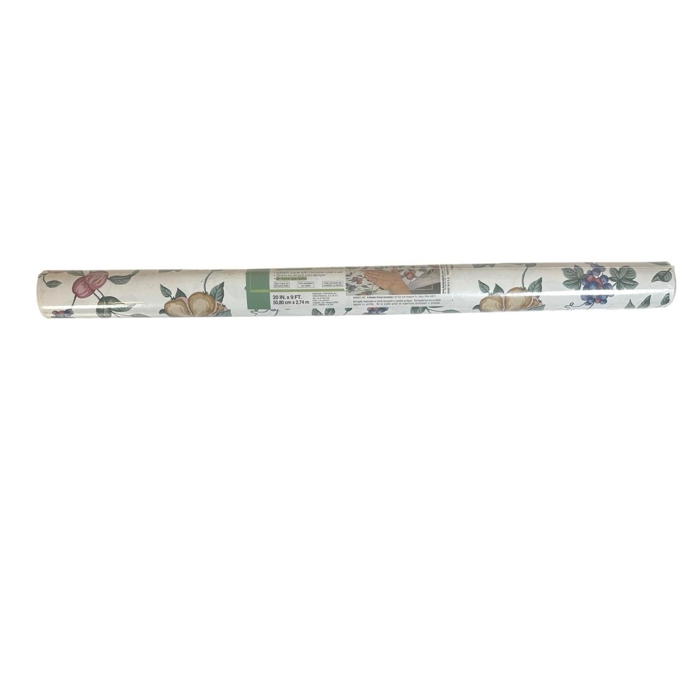 Vintage Manco (Duck Brand) Roll-on Self-Adhesive Easy Liner Floral 20in x 9ft